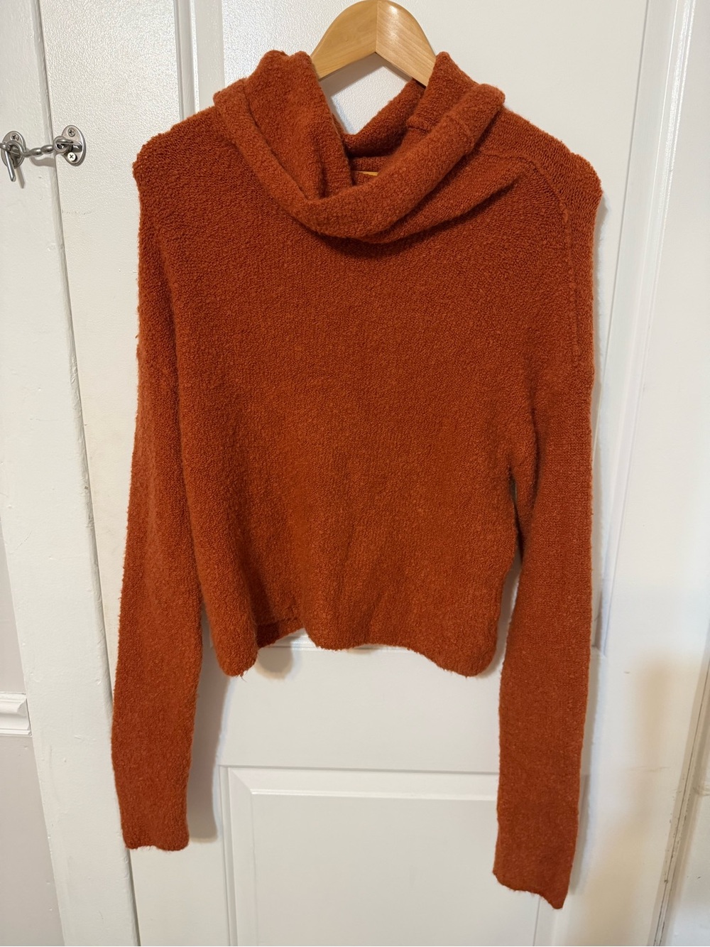 Free People Fuzzy Cowl Neck Sweater